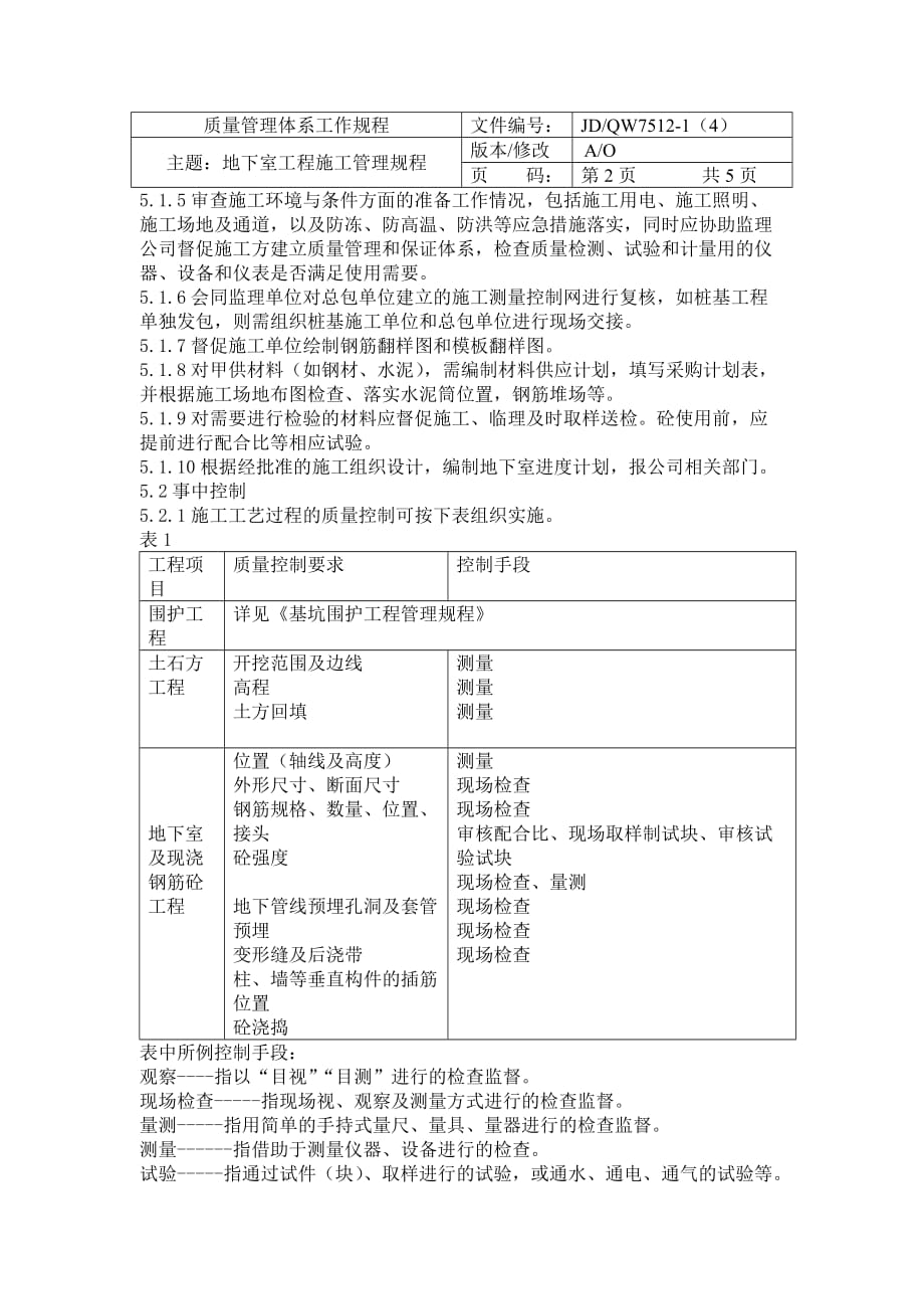 《精编》地下室工程施工管理规程描述_第3页