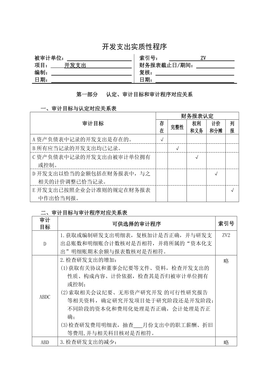 《精编》企业开发支出管理表格_第1页