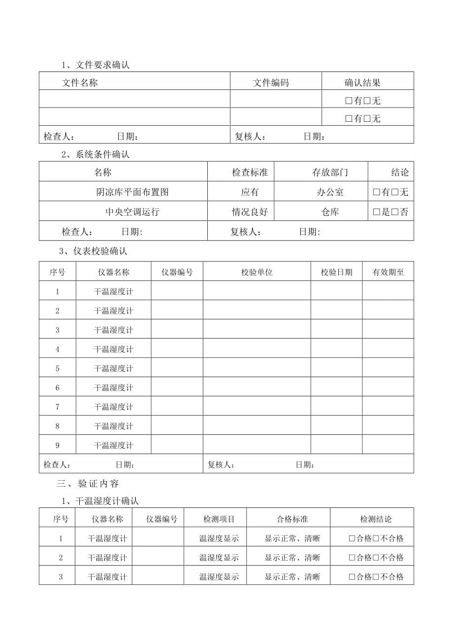 阴凉库温湿度验证方案.doc_第5页