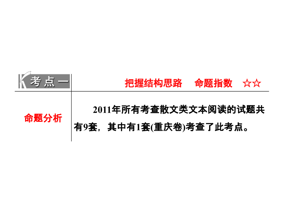 [语文]高三语文第二轮学习专题课件：专题十二-第二讲-《把握结构思路-归纳概括文意》93张_第4页