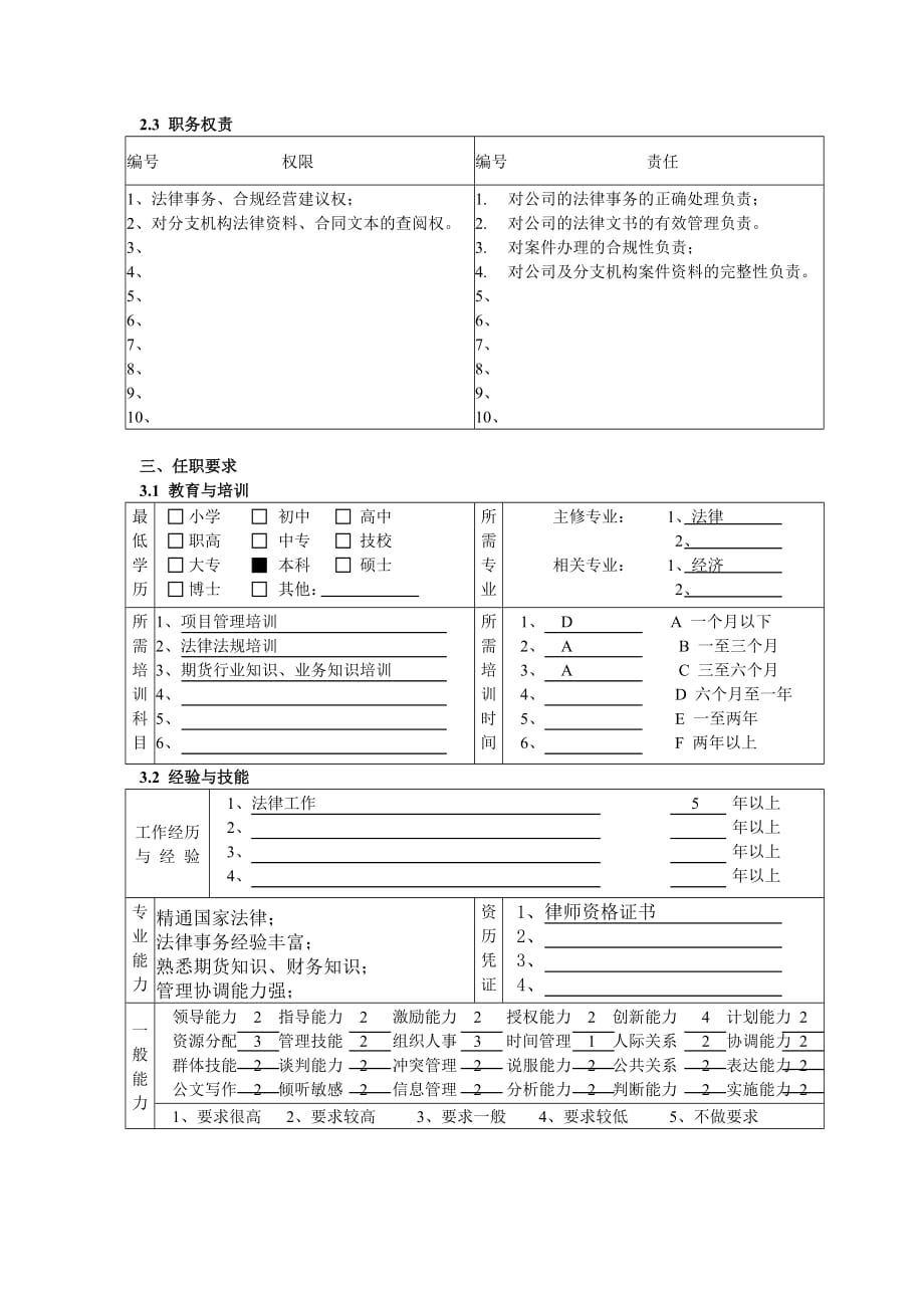 《精编》人力资源与行政部法务专员岗位职责_第3页