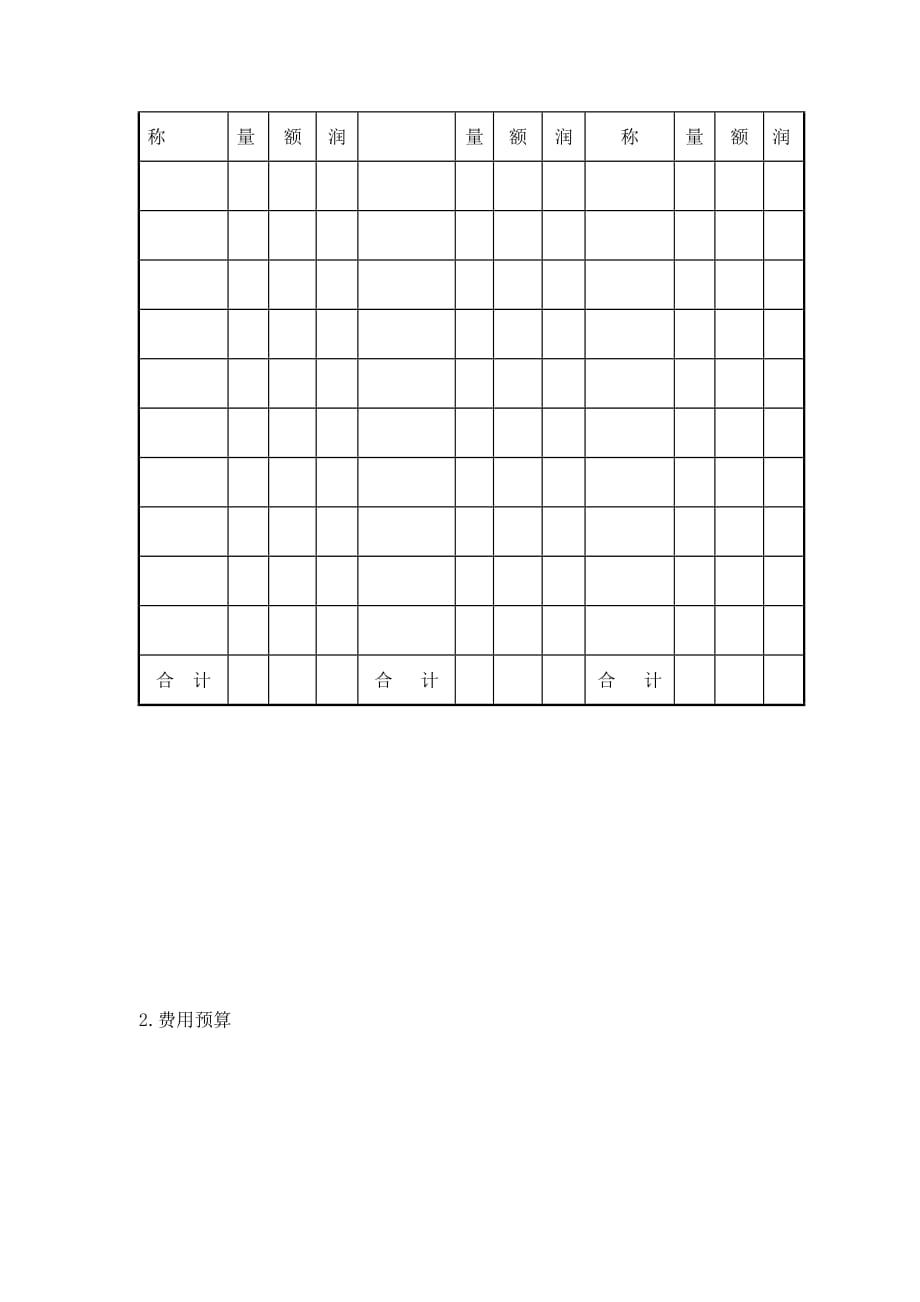 《精编》公司整体计划表单_第2页