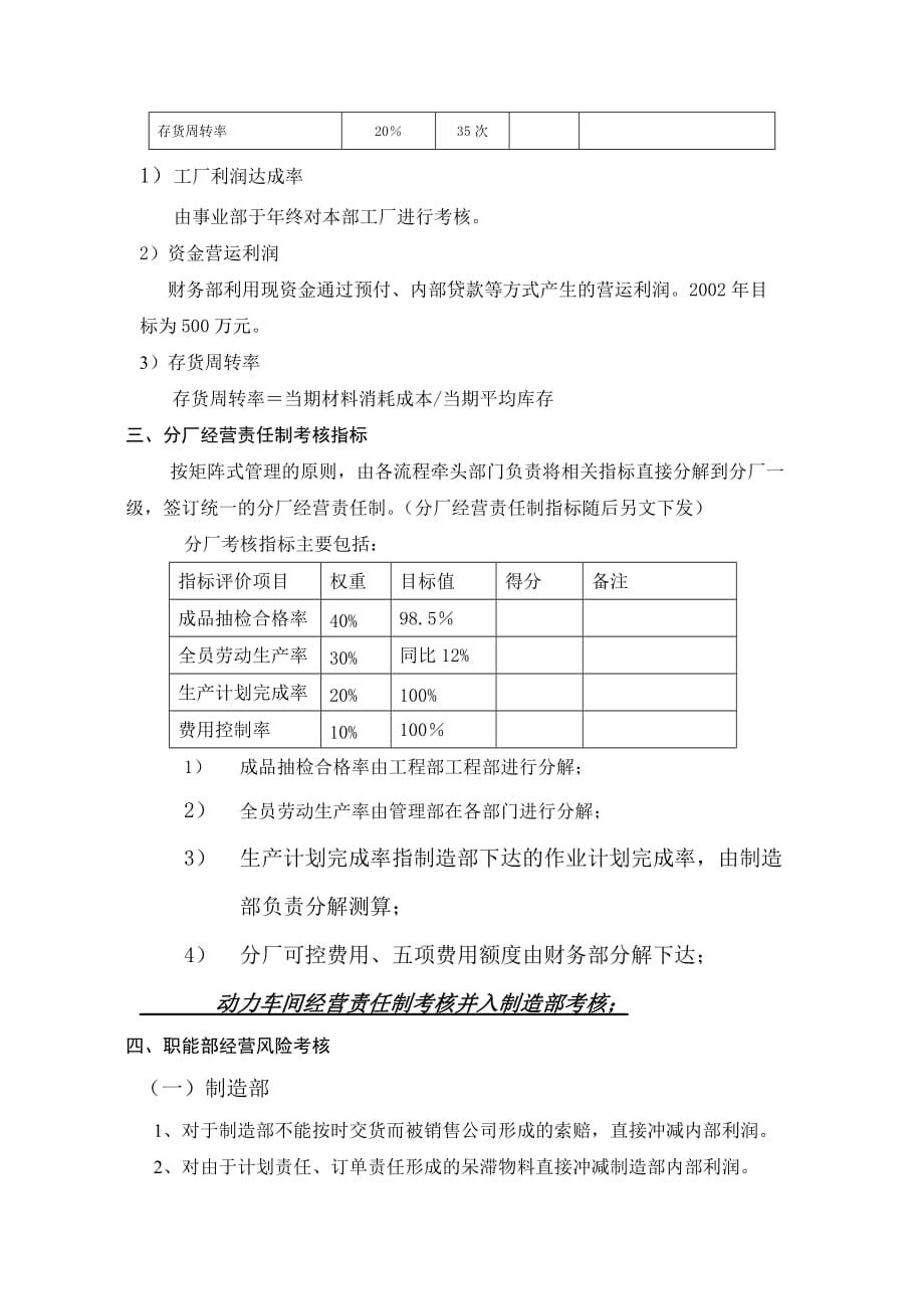 《精编》美的集团经营责任制考核方案_第4页