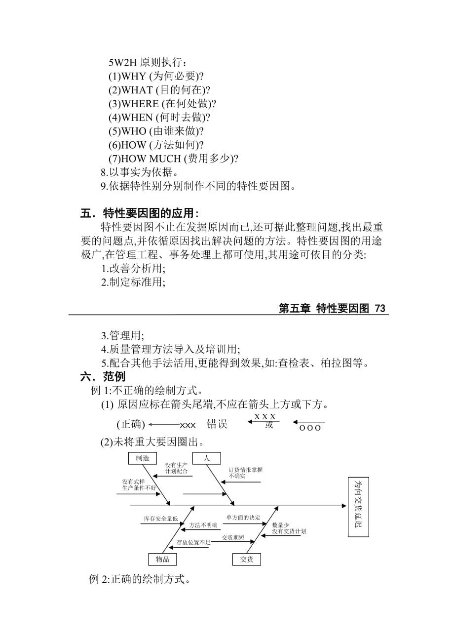 《精编》qc七大手法之特性要因分析图_第4页