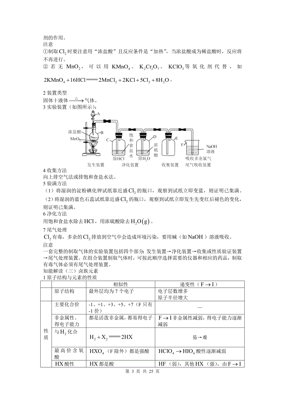 高考化学复习 第三单元：非金属元素及其应用_第3页