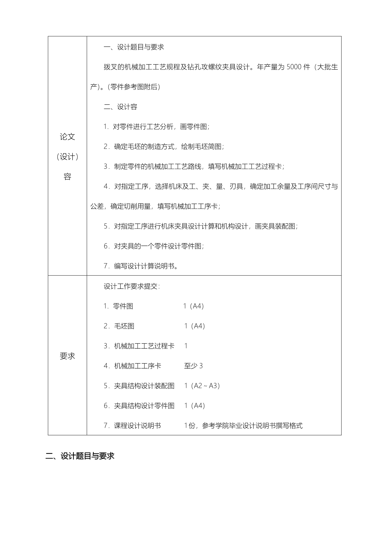 变速箱拨叉零件的机械加工工艺规程与钻孔攻丝夹具设_第5页