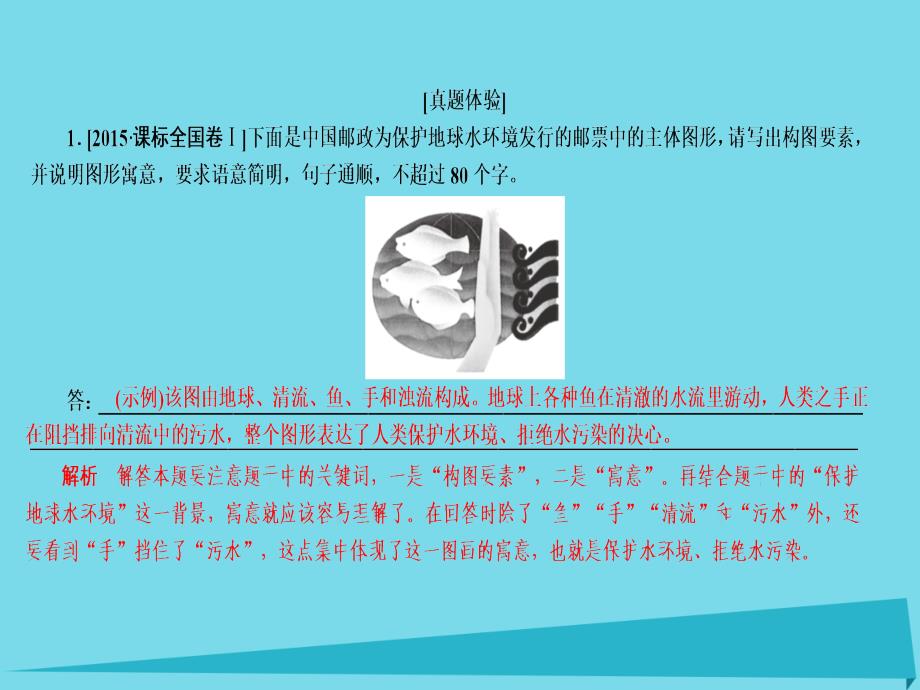 （全国通用）2017版高考语文一轮总复习 第1部分 语言文字运用 专题六 图文转换课件_第4页