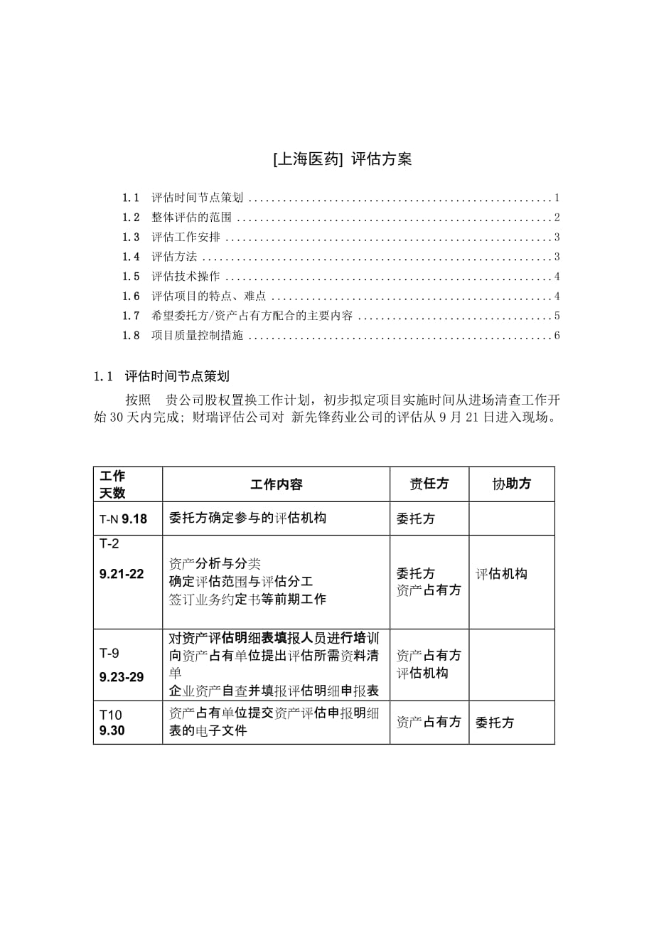 《精编》上海医药评估方案分析_第1页