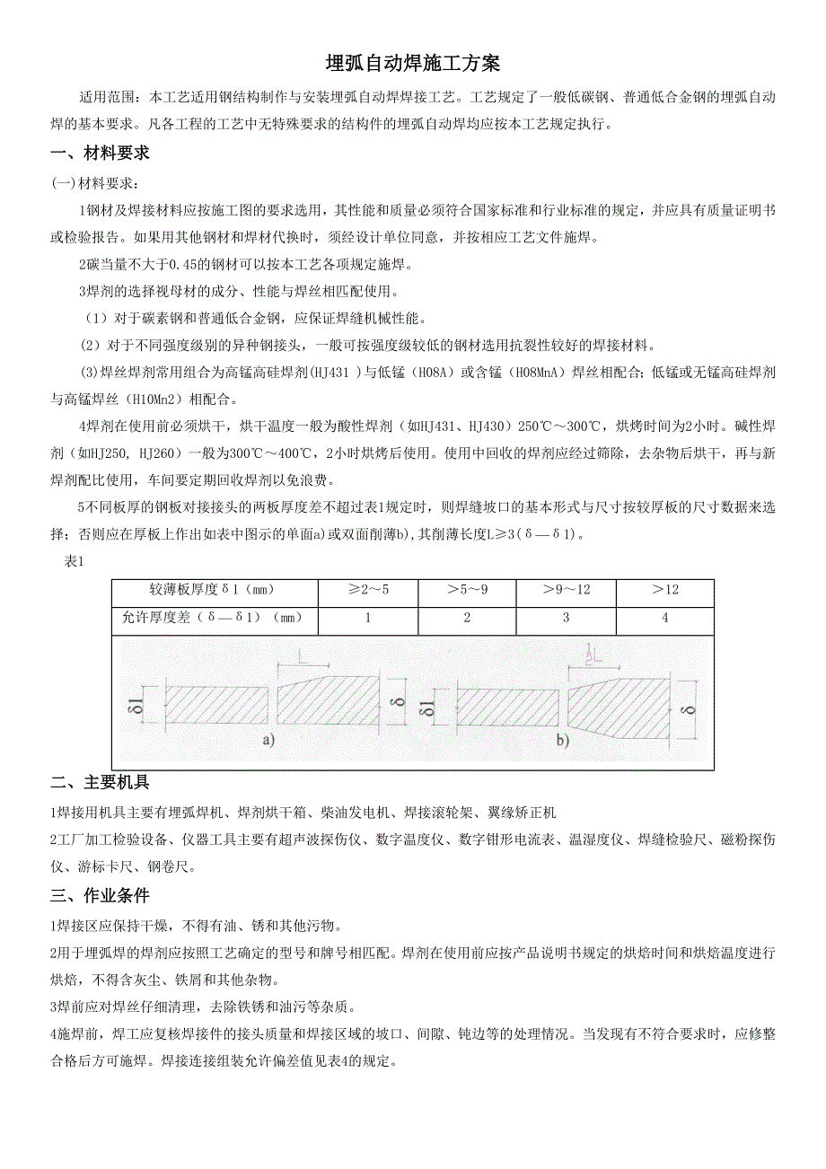 埋弧自动焊施工方案_第1页