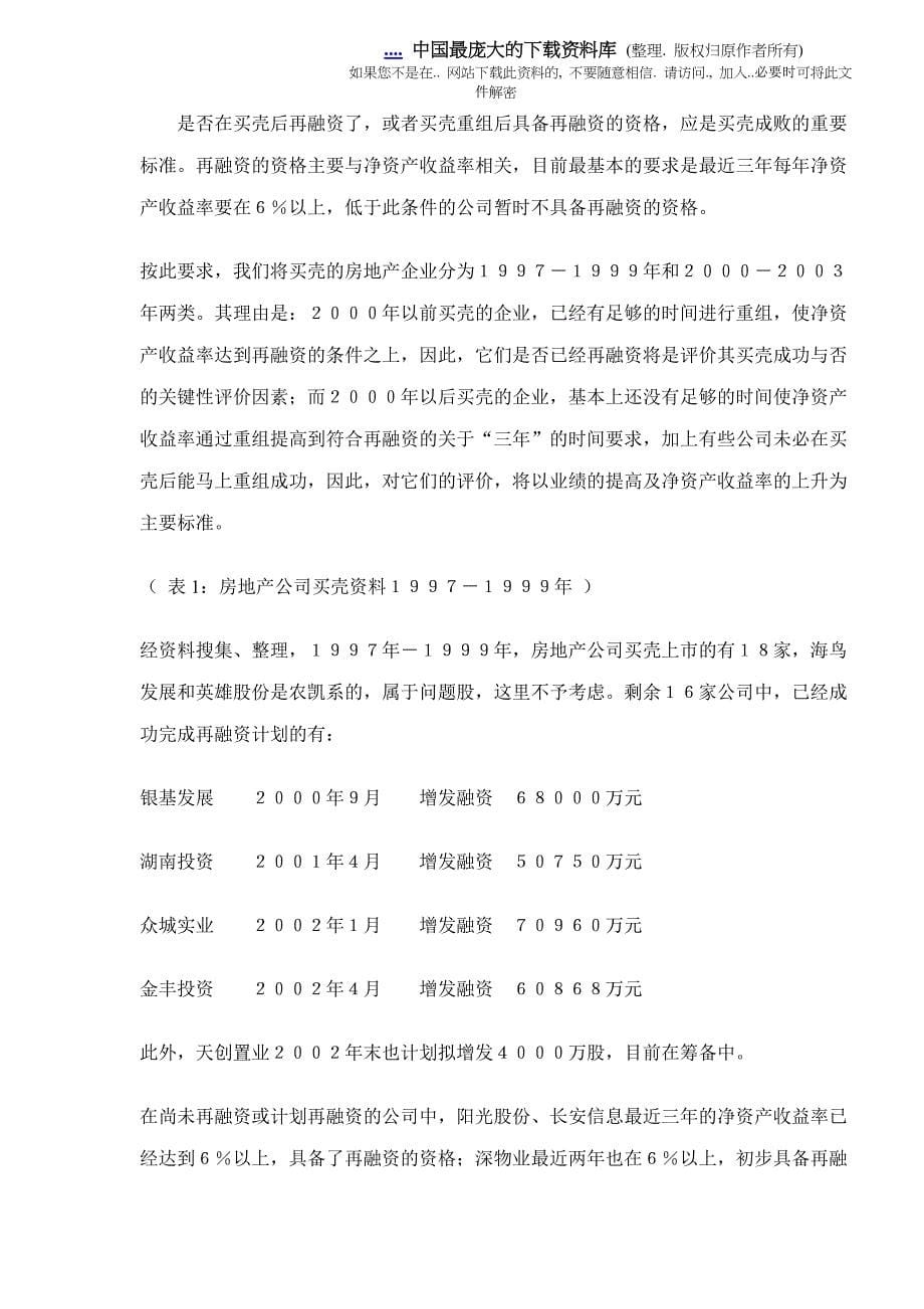 民营地产企业买壳上市报告(doc 14)_第5页
