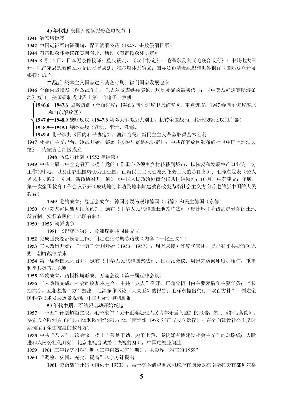 高中历史事件时间表.(整理版)_第5页