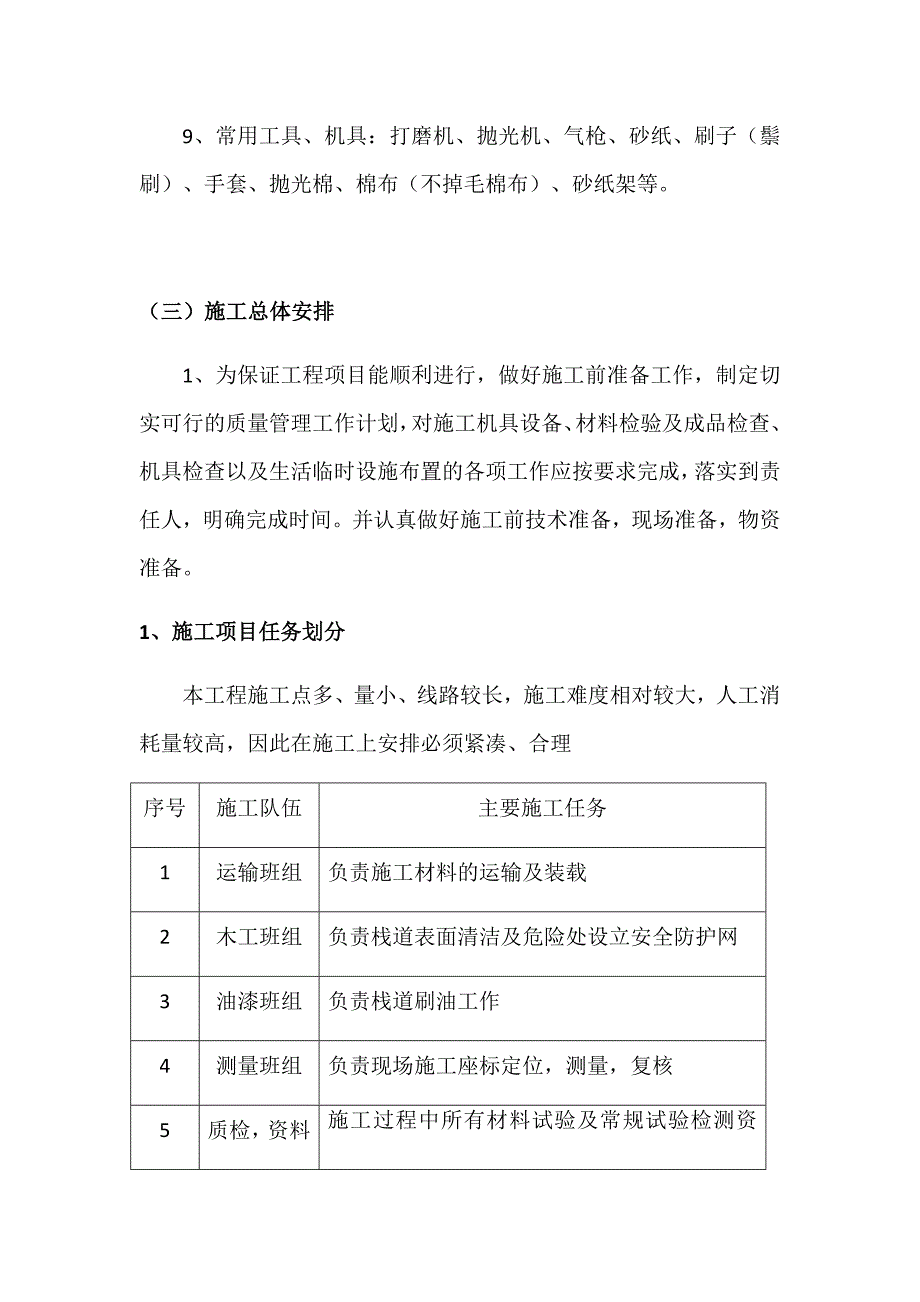 栈道工程刷油施工组织设计（_第2页