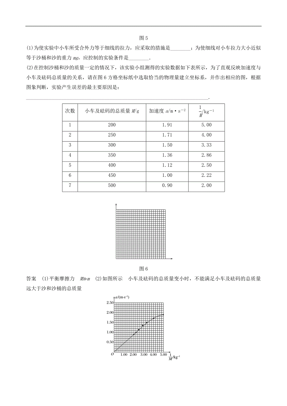 江苏专用2020版高考物理新增分大一轮复习第三章牛顿运动定律实验三加速度与物体质量物体受力的关系讲义含解析_第4页