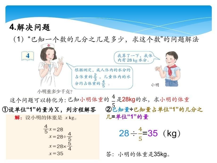 新人教版小学数学六年级上册分数除法整理和复习幻灯片课件_第5页