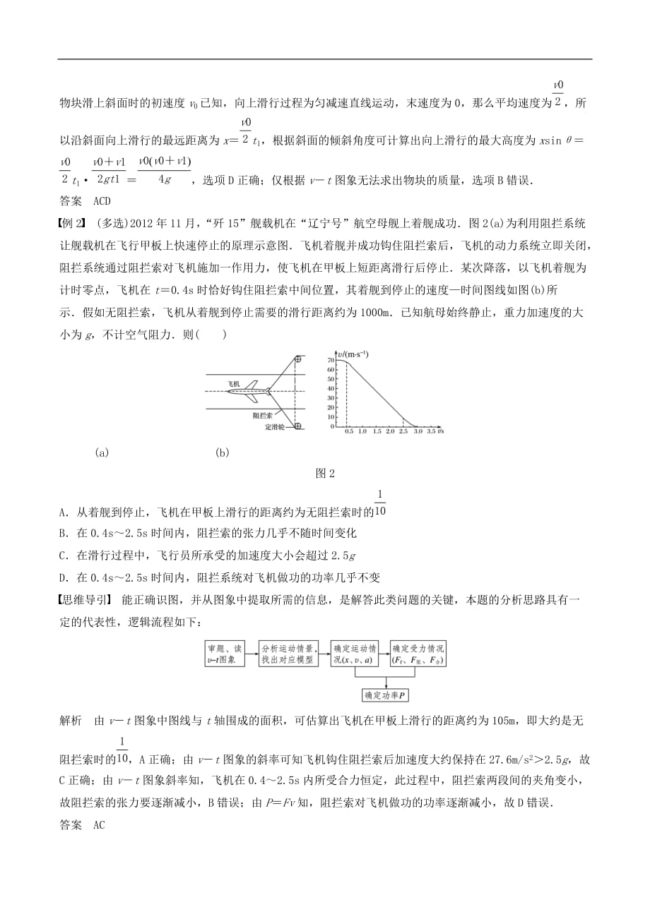 江苏专用2020版高考物理新增分大一轮复习第三章牛顿运动定律本章学科素养提升讲义含解析_第2页