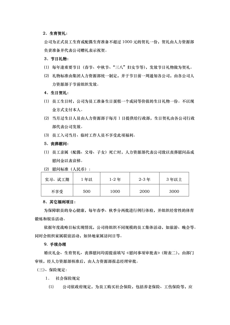 集团公司员工福利管理办法_第4页