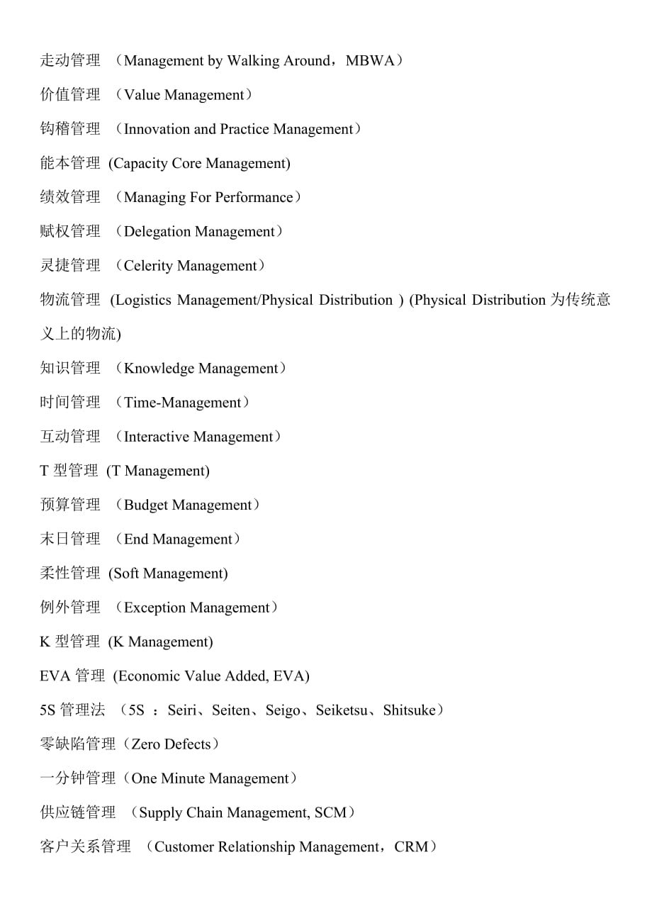 国内外最先进的管理理念和实战经验词汇.doc_第3页