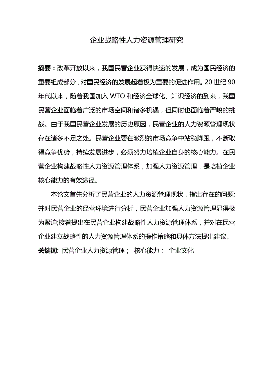 2020（人力资源战略）企业战略性人力资源管理——基于民营企业的研究_第3页