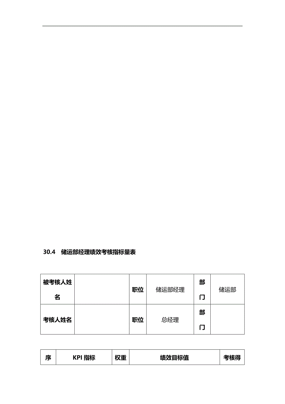 2020（KPI绩效考核）绩效考核指标量表_第4页