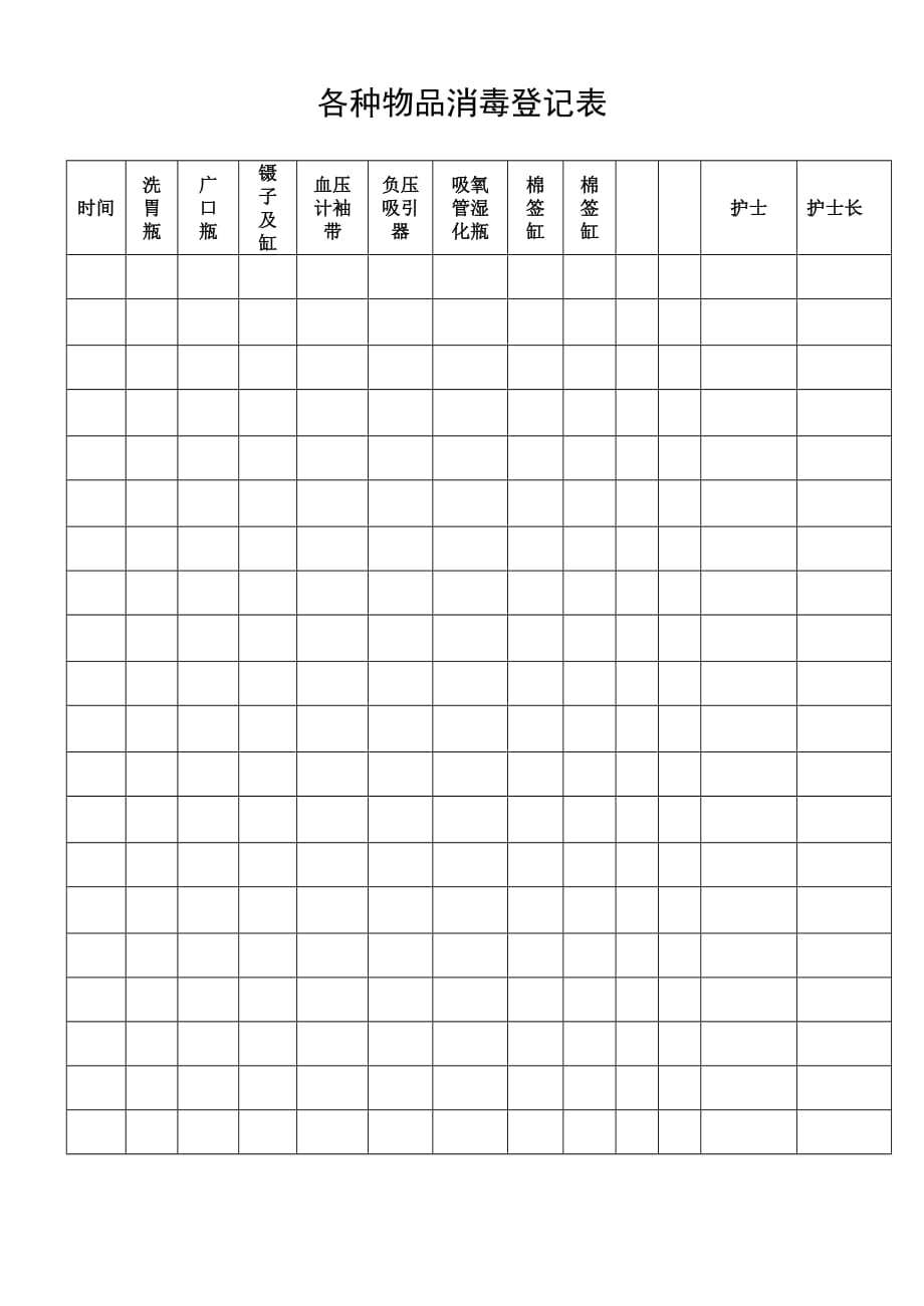 各种物品消毒登记表.doc_第2页