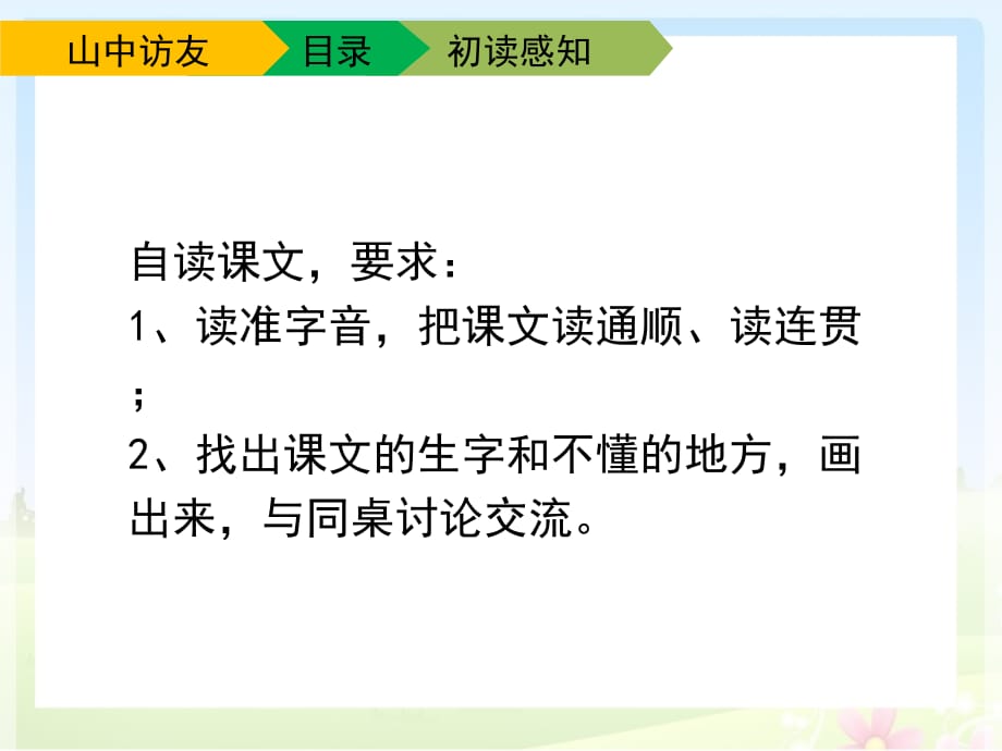 人教版小学六年级语文上册第一单元第一课《山中访友》课件（第一课时）_第5页