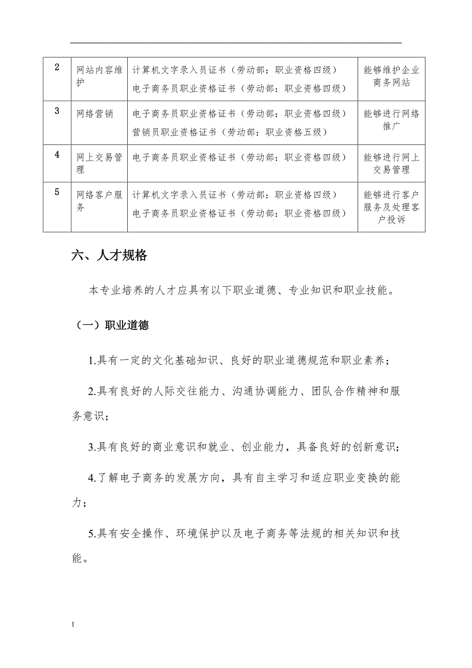 中等职业学校电子商务专业标准讲义资料_第2页