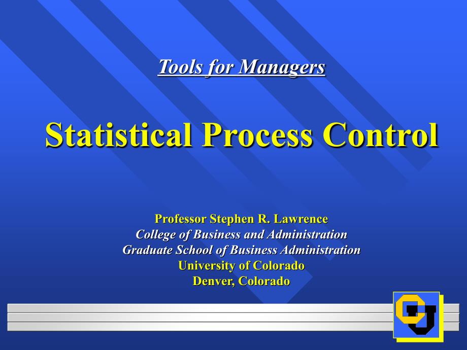 《精编》Statistical Process Control（英文版）_第1页