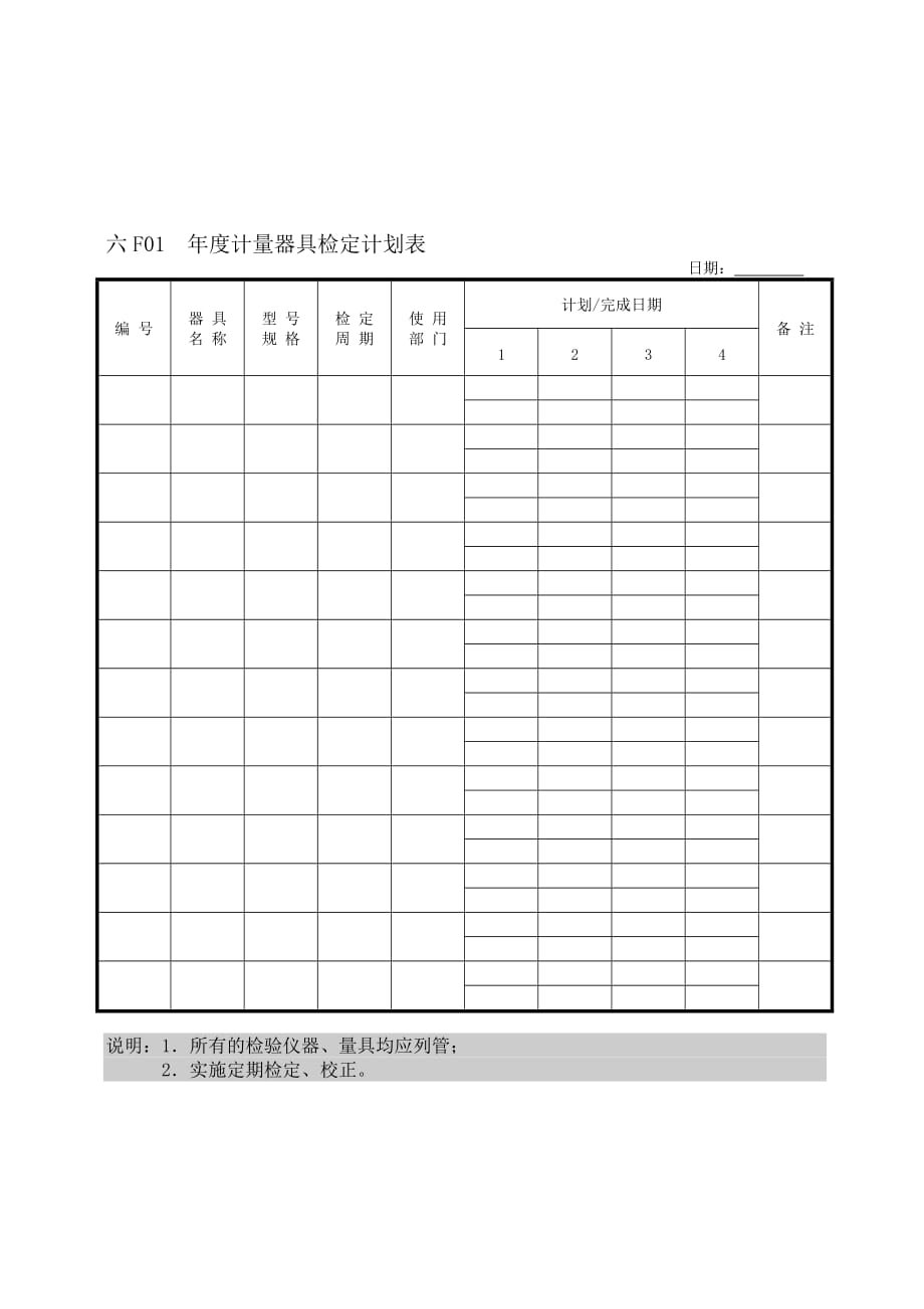 【品质表格】企业管理表格品质管理f纵表格模板_第1页