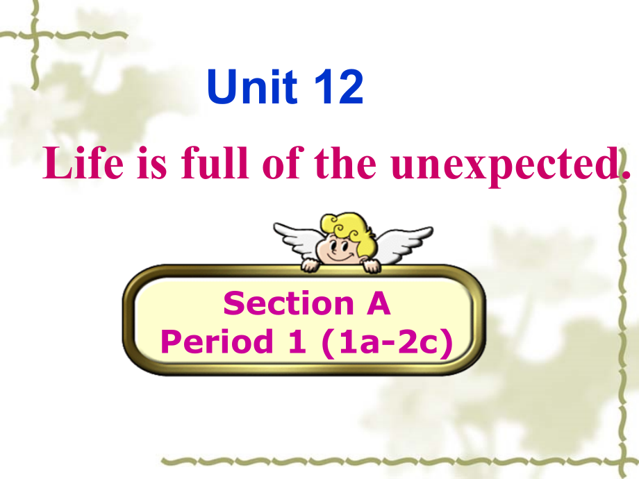 新课标初三unit12Life-is-full-of-the-unexpected--sectionA-1a-4c_第1页
