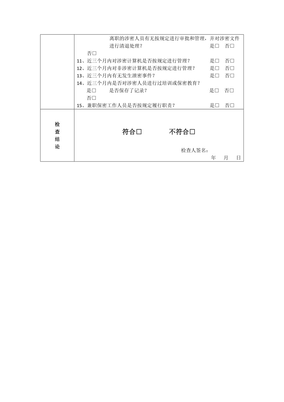 保密监督检查记录表.doc_第2页