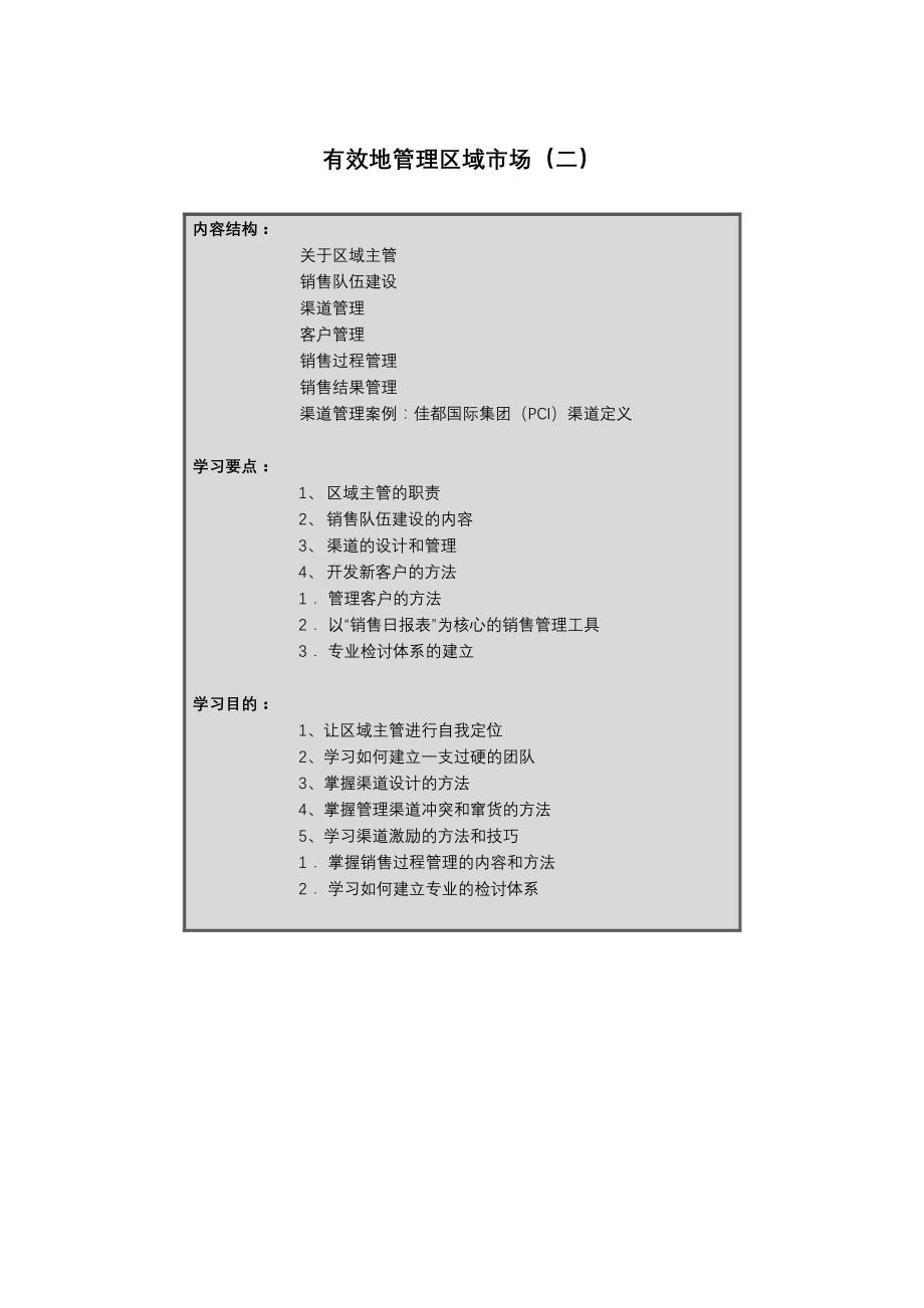 《精编》如何有效地管理区域市场（2）_第1页