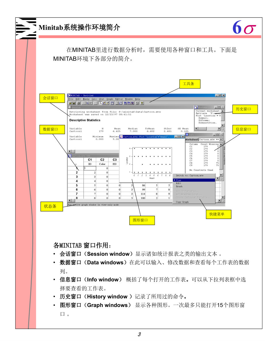《精编》6SIGMA项目管理软件MMinitab操作指南_第4页