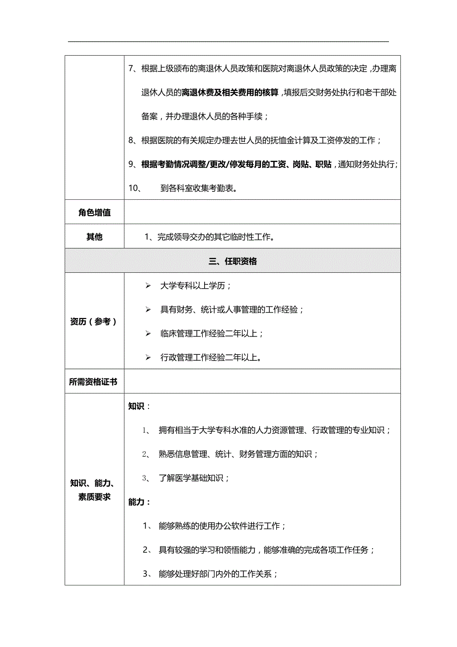 2020（岗位职责）公司典型职位说明书范本_第4页