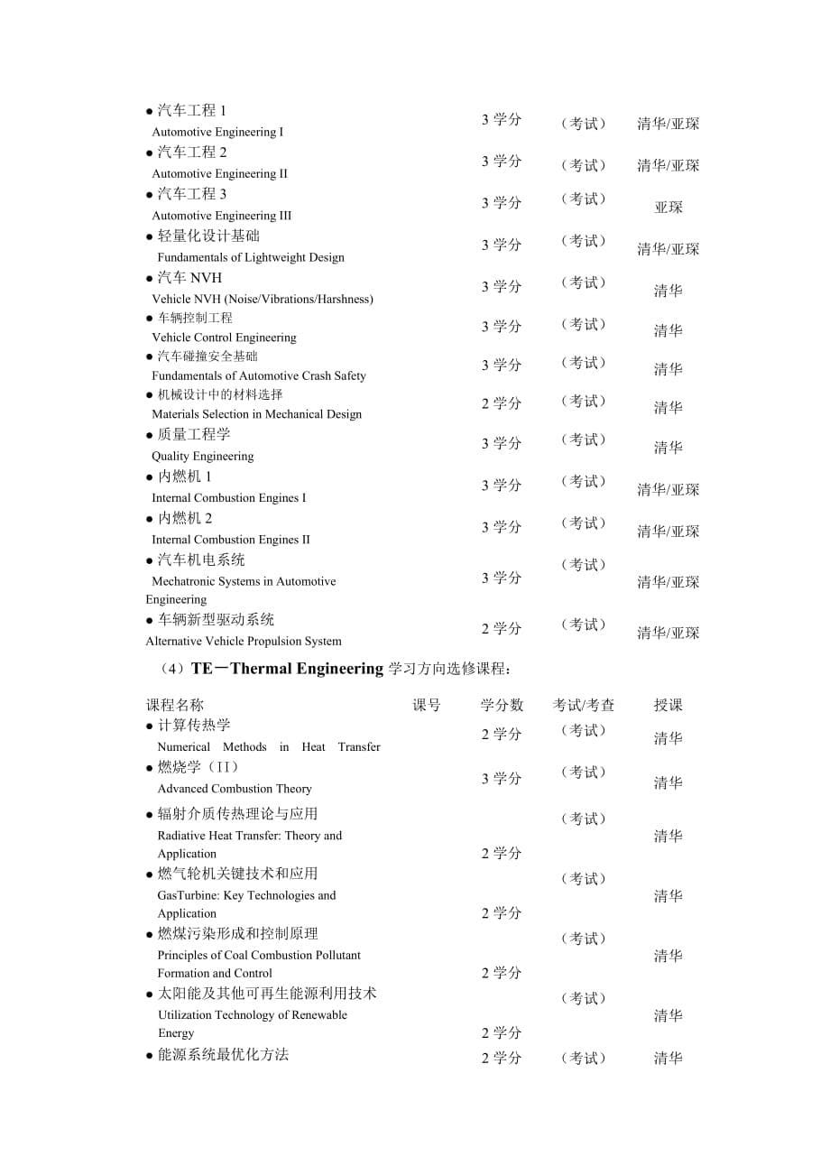 机械工程学院亚琛双学位项目培养方案-清华大学精密仪器系_第5页