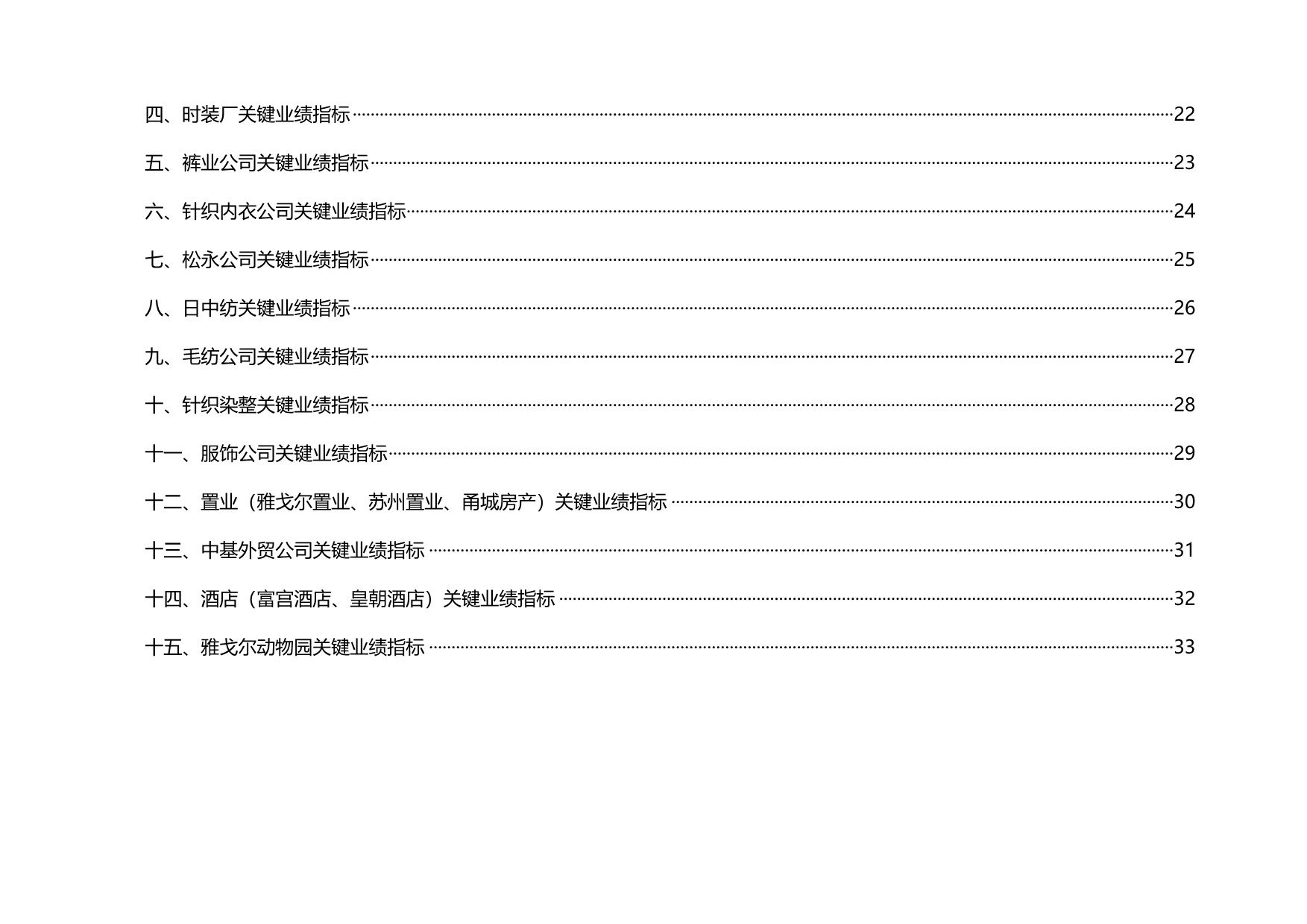 2020（KPI绩效考核）雅戈尔集团绩效考核指标库_第4页