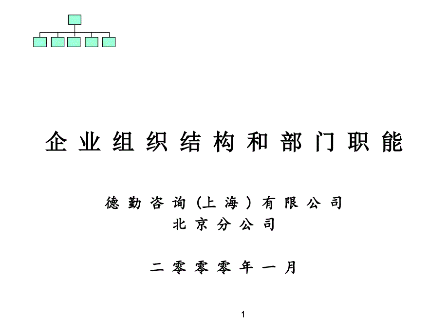 《精编》医疗行业企业组织结构和部门职能_第1页