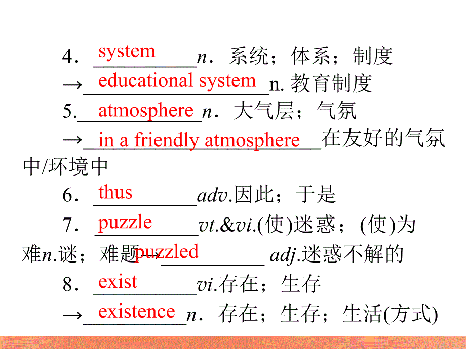 必修3Unit 4 基础单词短语的总结.ppt_第4页