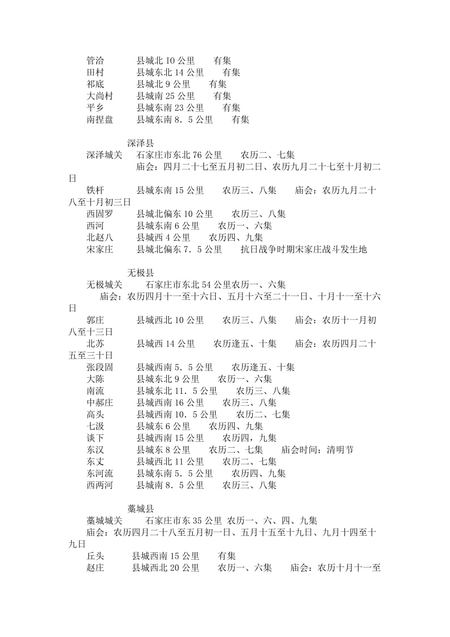 石家庄地区集市时间表.doc_第2页