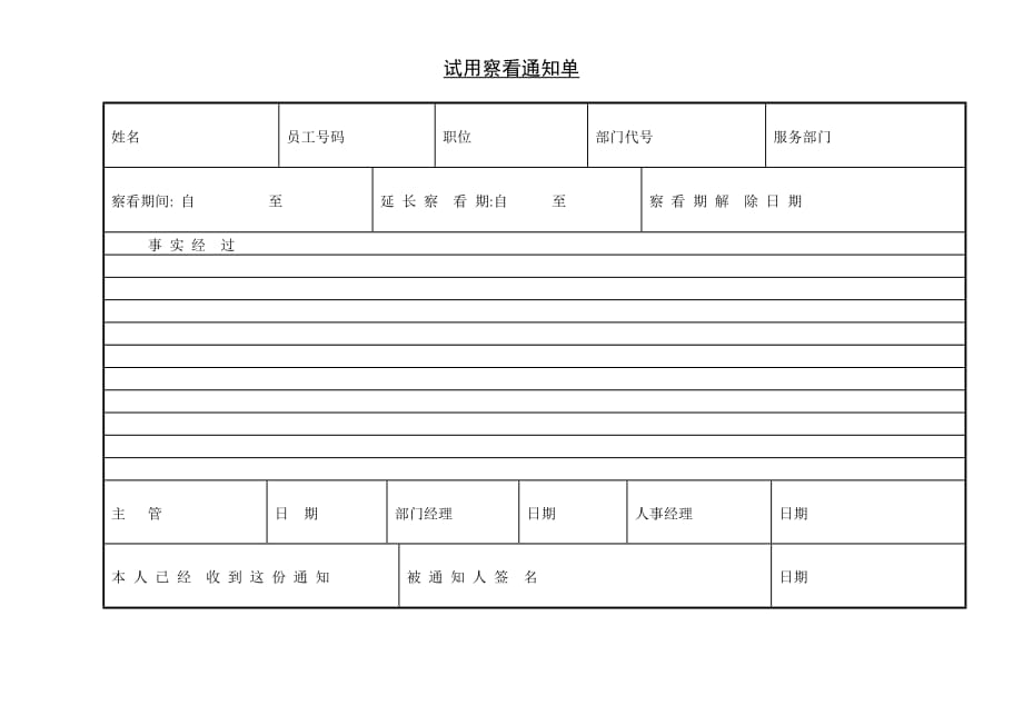 《精编》精编人事管理表格大全379_第1页