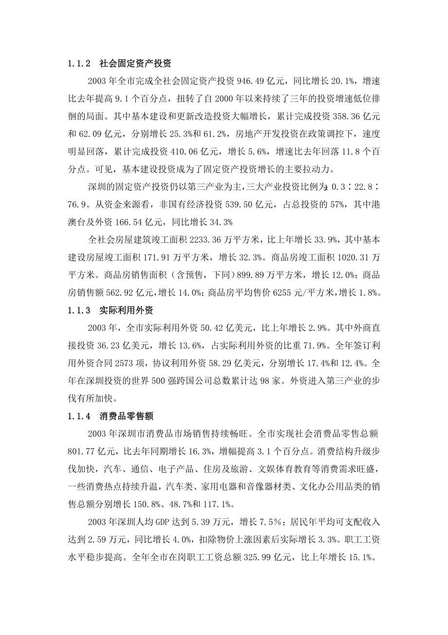 《精编》深圳中心区某商务中心市场调研报告_第5页