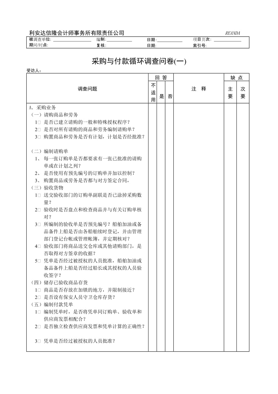 《精编》精编企业管理表格大全123_第1页