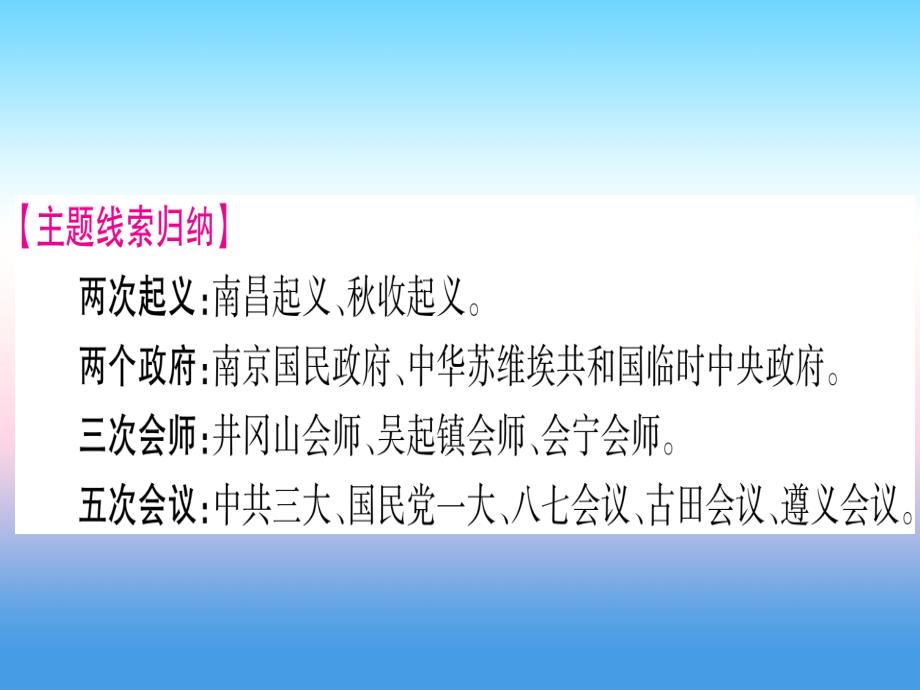 （甘肃专用）2019中考历史总复习 第一篇 考点系统复习 板块二 中国近代史 主题五 从国共合作到国共对峙（精讲）课件_第3页