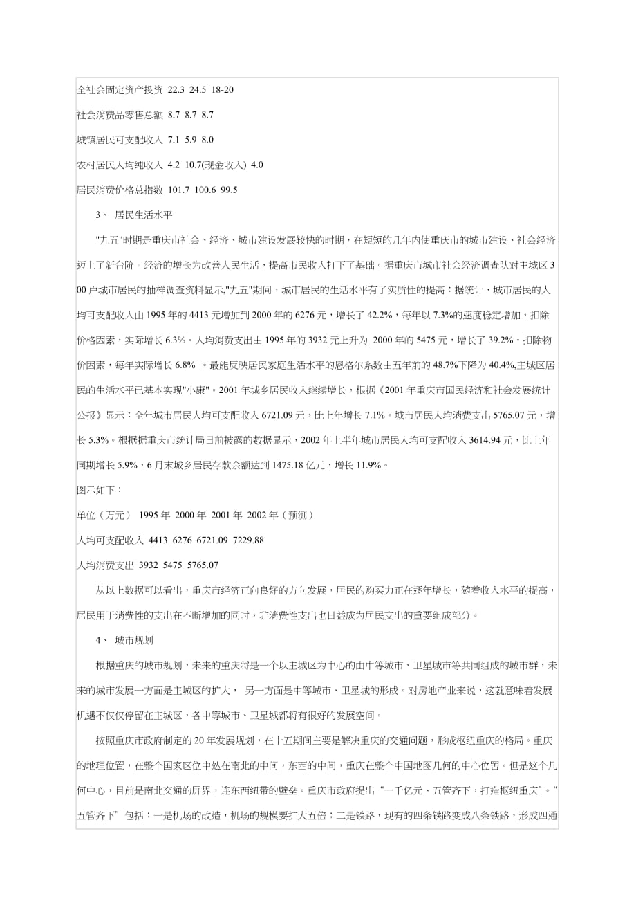 《精编》重庆市房地产市场调研报告_第3页