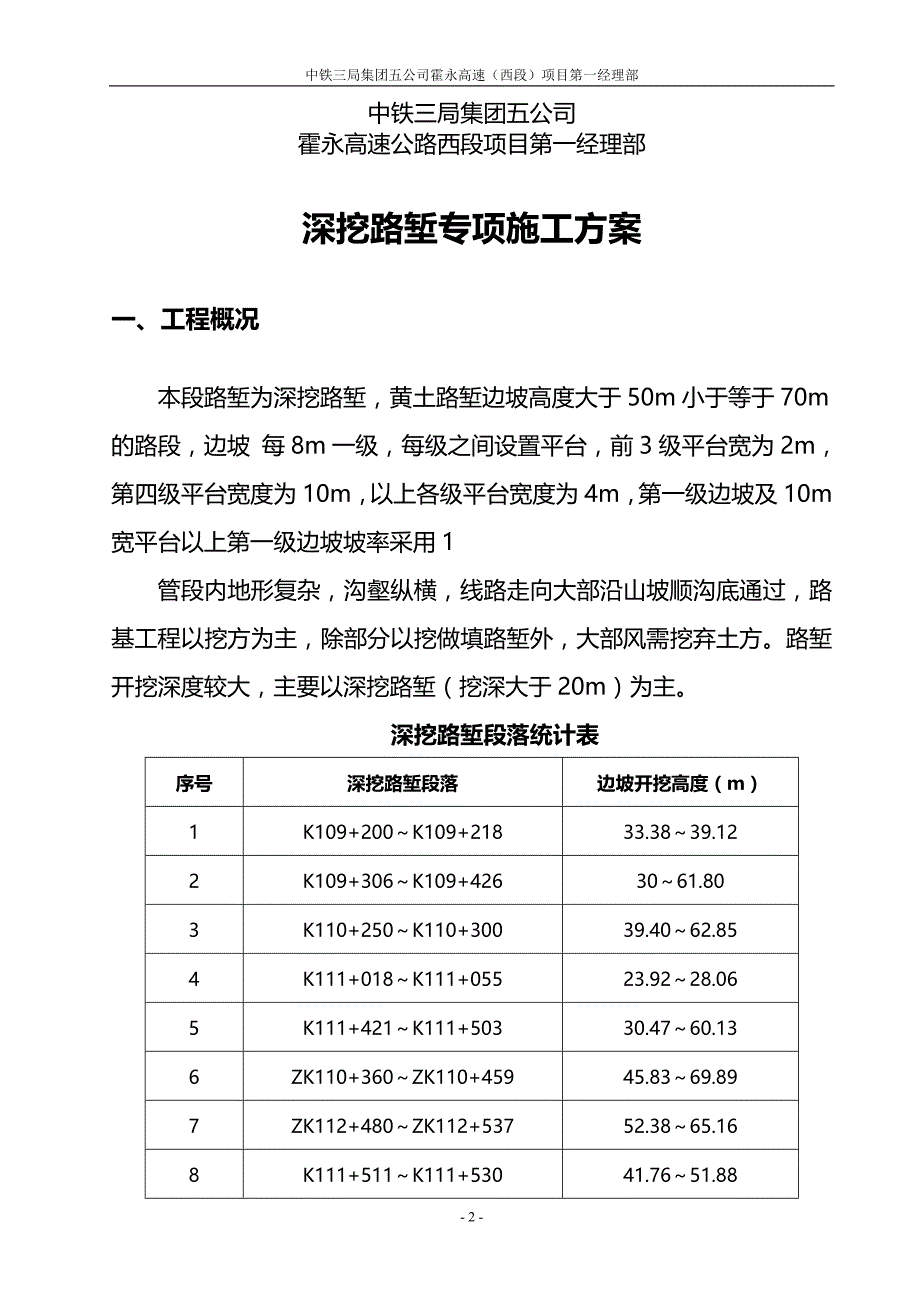 深挖路堑专项施工方案dutao_第2页