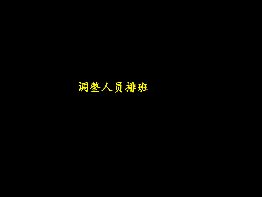 《精编》银行人员调整排班方案_第1页