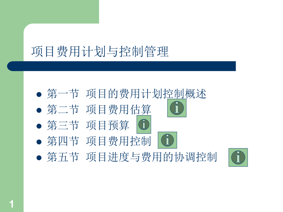 《精编》项目费用计划及控制管理_第1页