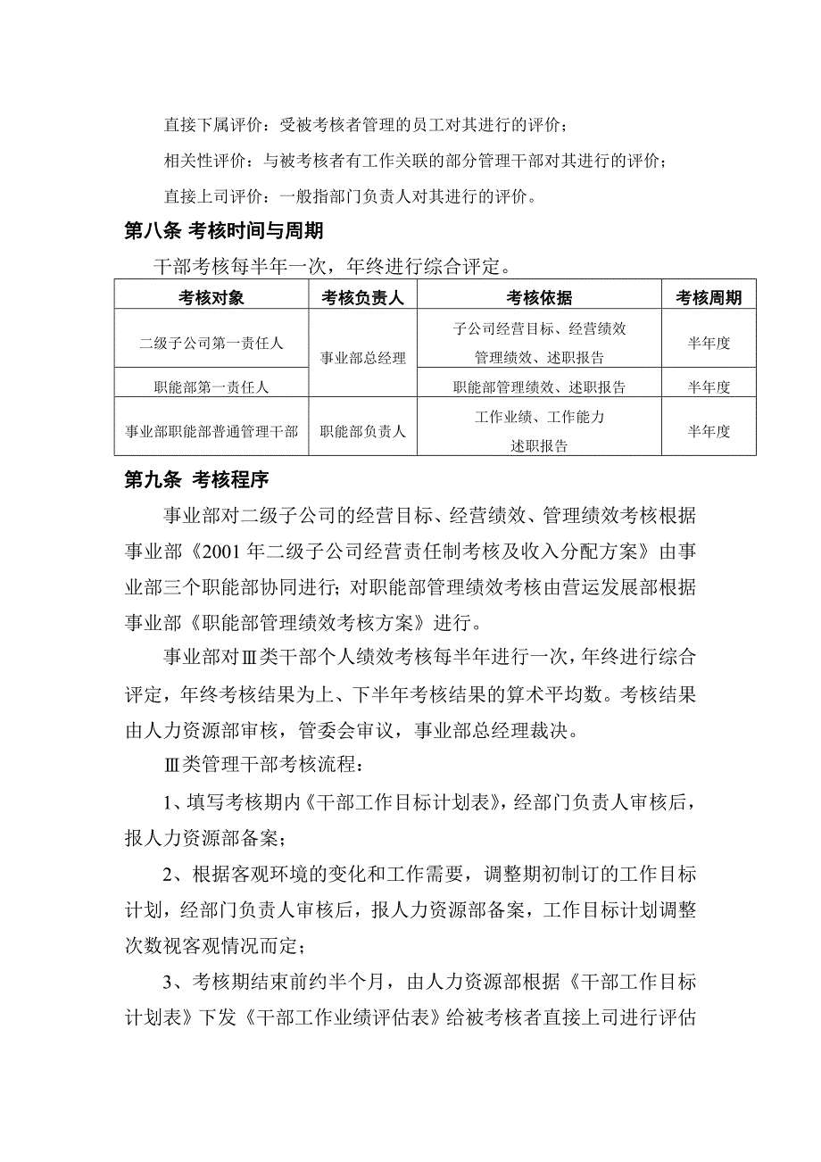 《精编》某公司干部绩效考核管理制度_第3页