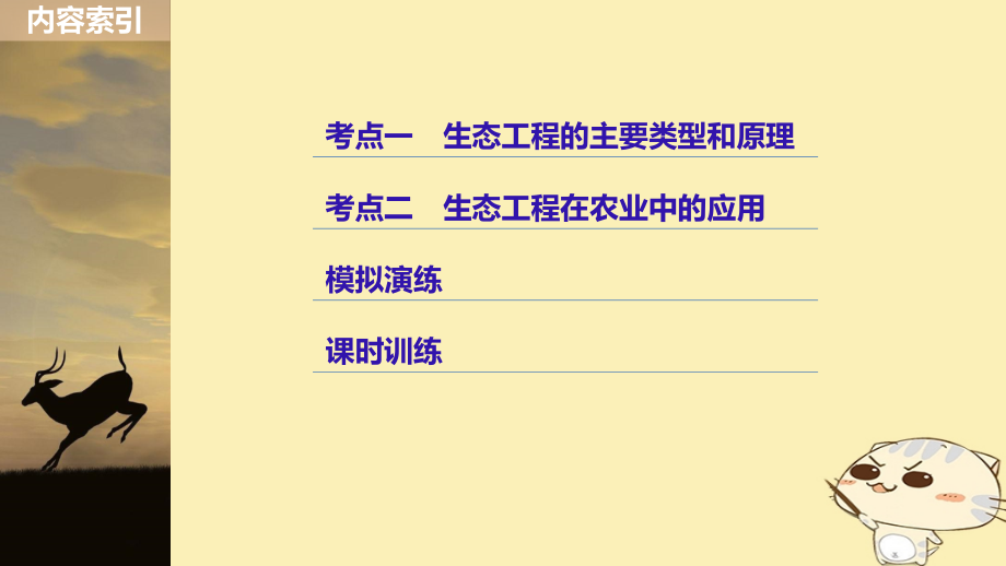 （浙江选考）2019版高考生物一轮总复习 第十单元 现代生物科技专题 第36讲 生态工程课件_第3页