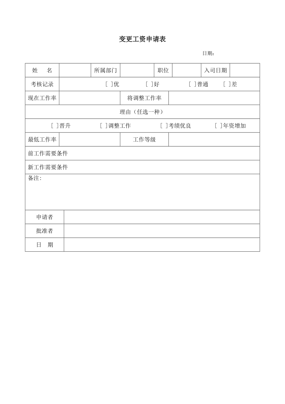 《精编》精编薪酬管理表格大全20_第1页