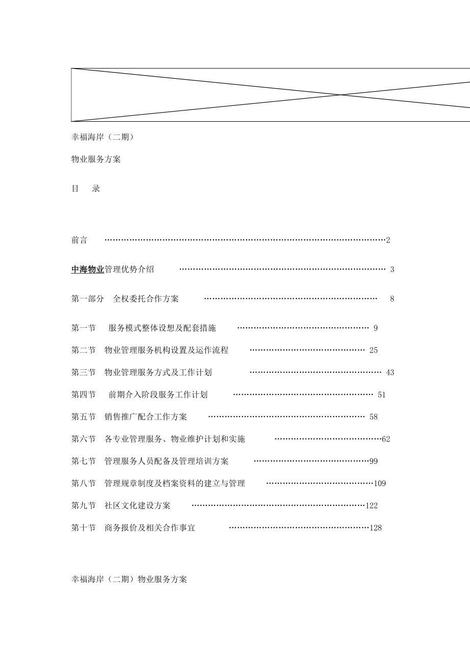 《精编》幸福海岸物业管理知识企划方案_第1页